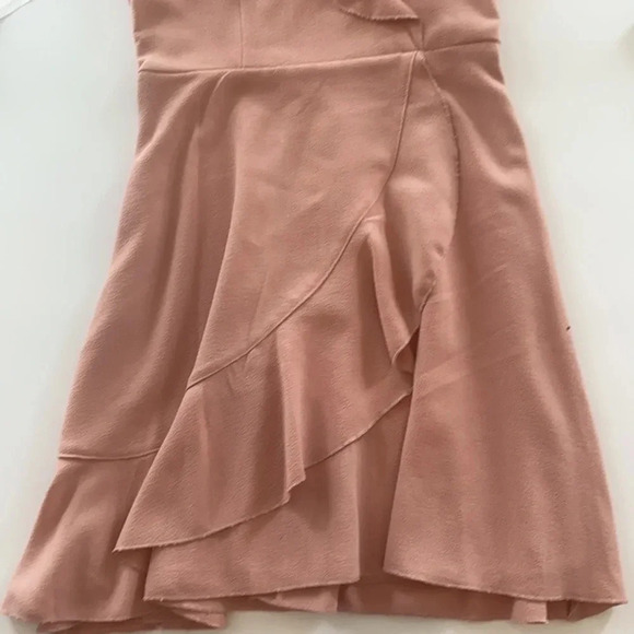 Tweeze Me pink dress Size 2 sleeveless ruffled, V-neck - Picture 5 of 5